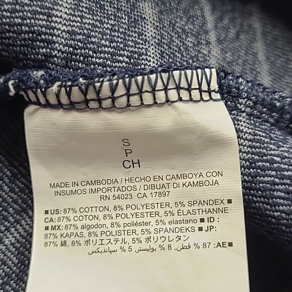 FIT & FLARE OLD NAVY BLUE WHITE SLEEVELESS STRETCH DRESS S SMALL - Picture 8 of 9